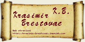 Krasimir Brestovac vizit kartica